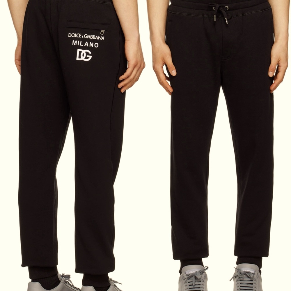 Dolce & Gabbana jogging pants with embossed tag/embroidered LoGo ⭐️RARE 46 - Picture 1 of 15